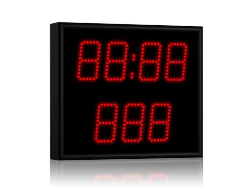 Табло для гиревого спорта 400x350 мм R 0.5 Кд красный (мастер-табло)