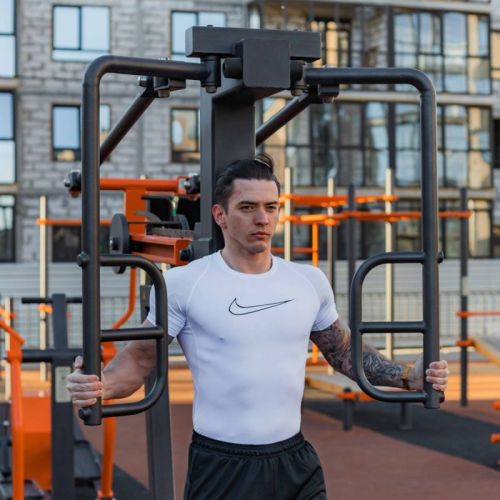 Уличный тренажер Сведение рук стоя с переменной нагрузкой ZAVODSPORTA Power-1802#4 Уличный тренажер Сведение рук стоя с переменной нагрузкой ZAVODSPORTA Power-1802#4