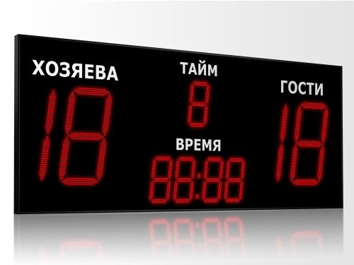 Табло для футбола 3300x1250 мм Табло для футбола 3300x1250 мм