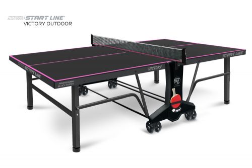 Теннисный стол START LINE VICTORY 6 Всепогодный Black (с сеткой) Теннисный стол START LINE VICTORY 6 Всепогодный Black (с сеткой)