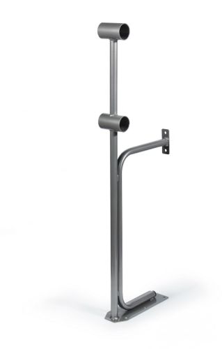 Кронштейн для хореографического (балетного) станка напольный пристенный двухрядный (серебристый) Кронштейн для хореографического (балетного) станка напольный пристенный двухрядный (серебристый)