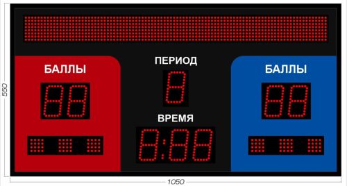 Табло для греко-римской и вольной борьбы 1050x550 мм Табло для греко-римской и вольной борьбы 1050x550 мм