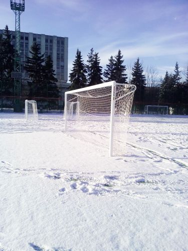 Ворота футбольные 7,32х2,44 м алюминиевые 100х120 мм стационарные SPORTWERK (SpW-AG-732-2P)#11