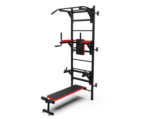 Шведская стенка с турником, брусьями и скамьей DFC D-12345