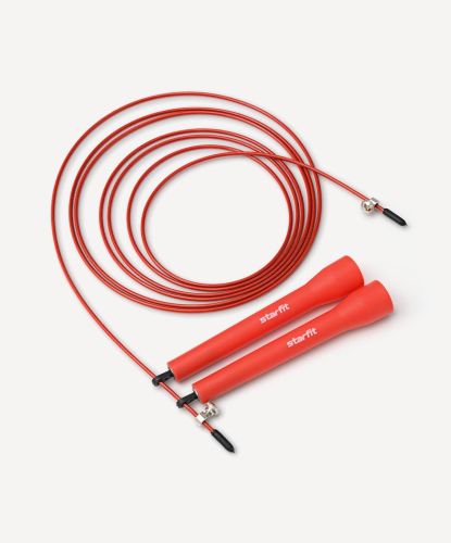 Скакалка скоростная с подшипниками STARFIT RP-202 3 м (красный)#2 Скакалка скоростная с подшипниками STARFIT RP-202 3 м (красный)#2