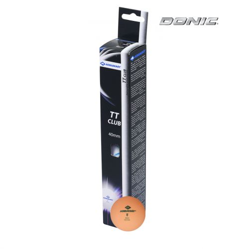 Мяч для настольного тенниса DONIC 2T-Club (6 шт.) оранжевый