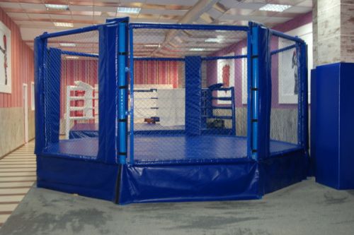 Восьмиугольный ринг ММА на помосте d=6м (высота помоста 1м)