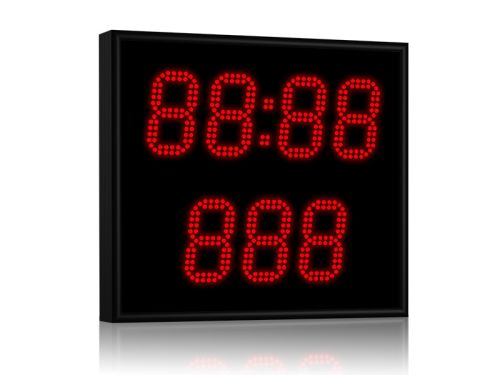 Табло для гиревого спорта 500x450 мм R 0.5 Кд красный (мастер-табло)