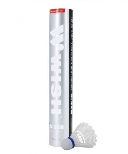 Воланы для бадминтона WISH S-320, нейлон (12 шт.)