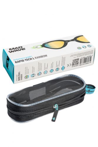 Очки для плавания MADWAVE RAPID TECH L Rainbow (зеленый)#4