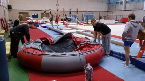 Надувной торовый батут (2 кольца)#4