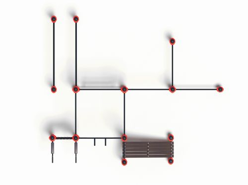 Уличный спортивный комплекс Воркаут ТС-66#8