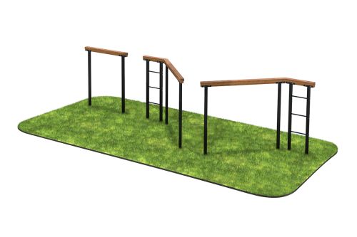 Элемент полосы препятствий Разрушенный мост из 3-х элементов#2