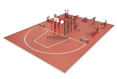 Спортивная площадка 15х20 м №2 FOREMAN