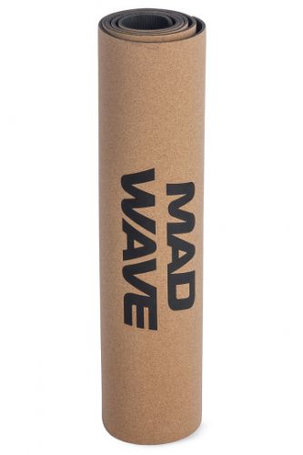 Коврик для йоги MADWAVE Cork Yoga Mat 183х61х0,5 см (бежевый)#2