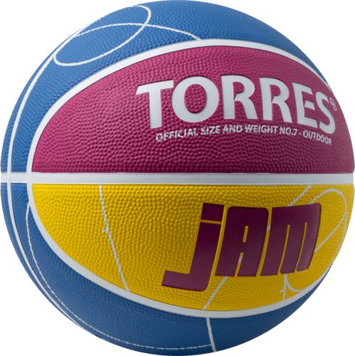 Мяч баскетбольный TORRES Jam №7 (износостойкая резина)#2 Мяч баскетбольный TORRES Jam №7 (износостойкая резина)#2