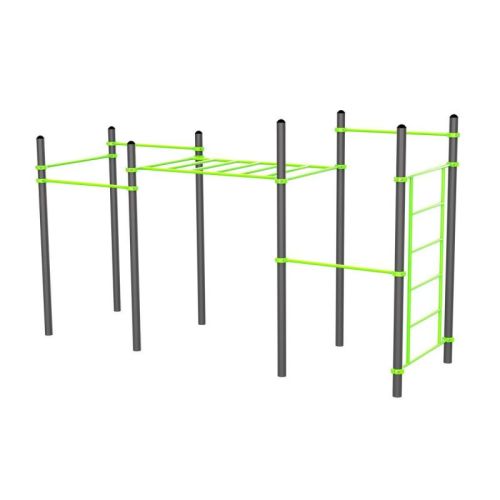 Воркаут (7 перекладин, рукоход классический, шведская стенка) ZAVODSPORTA W227