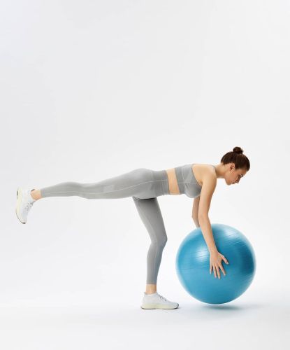 Фитбол STARFIT GB-108 75 см (синий пастель)#5