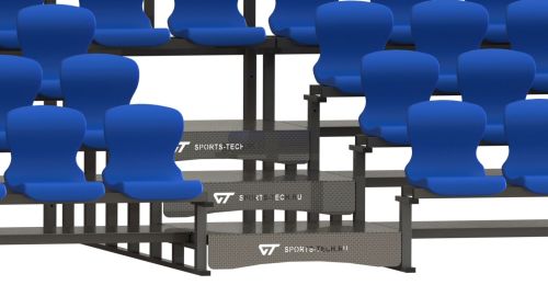 Трибуна сборно-разборная 4-х рядная на 166 мест СТ-297#2 Трибуна сборно-разборная 4-х рядная на 166 мест СТ-297#2