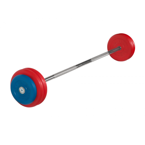 Штанга неразборная 30кг цветная MB Barbell MB-BarMW-C30