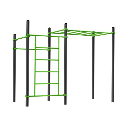 Воркаут (2 перекладины, шведская стенка, рукоход классический) ZAVODSPORTA W218#2