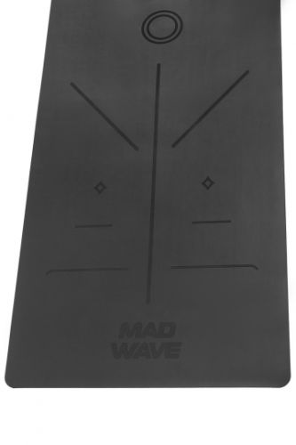 Коврик для йоги MADWAVE Yoga Mat PU Rubber 183х61х0,4 см (черный)#2