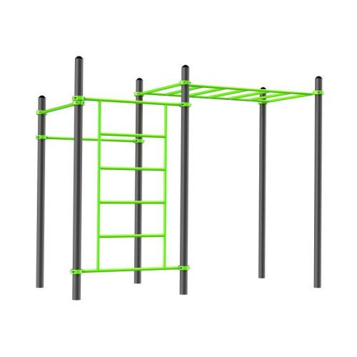 Воркаут (2 перекладины, шведская стенка, рукоход классический) ZAVODSPORTA W318