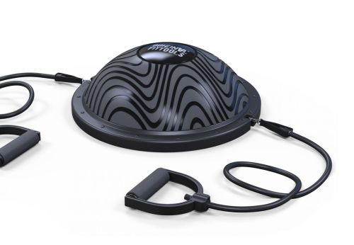 Полусфера гимнастическая Original FitTools R3 с эспандерами и насосом