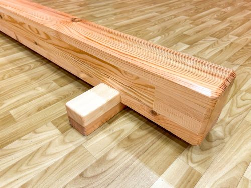 Бревно гимнастическое напольное 2000х130х160мм СТП-70 (деревянные ножки)#3 Бревно гимнастическое напольное 2000х130х160мм СТП-70 (деревянные ножки)#3