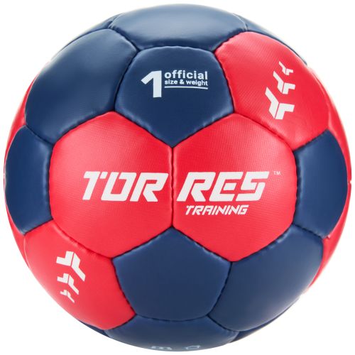 Мяч гандбольный TORRES Training №1 (ПУ) сине-красный Мяч гандбольный TORRES Training №1 (ПУ) сине-красный