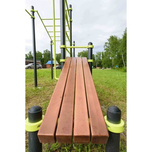 Воркаут (рукоход, швед. стенка, 2 переклад., переклад. верт., накл. скамья, брусья) ZAVODSPORTA W337#3