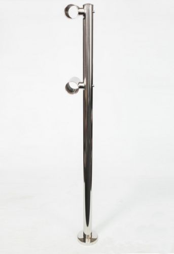 Кронштейн для хореографического (балетного) станка напольный двухрядный М18 (нержавеющая сталь)#2 Кронштейн для хореографического (балетного) станка напольный двухрядный М18 (нержавеющая сталь)#2