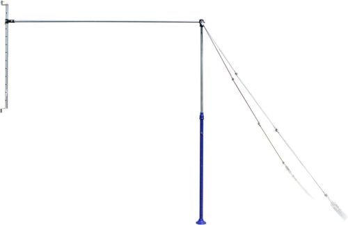 Перекладина гимнастическая пристенная на растяжках