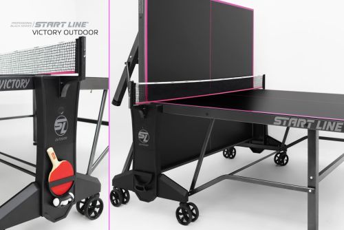 Теннисный стол START LINE VICTORY 6 Всепогодный Black (с сеткой)#6 Теннисный стол START LINE VICTORY 6 Всепогодный Black (с сеткой)#6