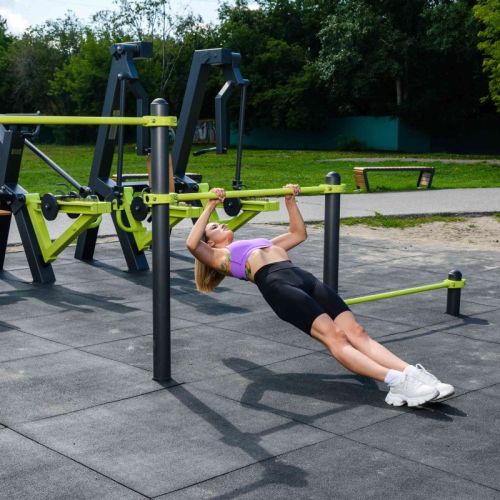 Воркаут Тройной каскад турников для отжиманий и подтягиваний ZAVODSPORTA W347#7