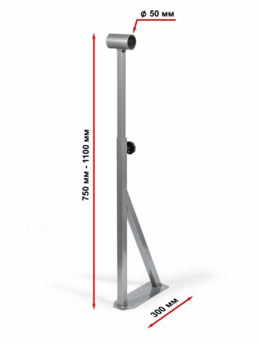 Кронштейн для хореографического (балетного) станка напольный однорядный с регулировкой высоты#4 Кронштейн для хореографического (балетного) станка напольный однорядный с регулировкой высоты#4