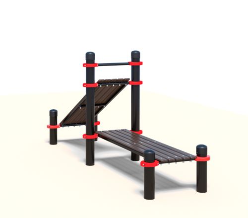 Двойная лавка для пресса и лавка с уклоном для Воркаут#2