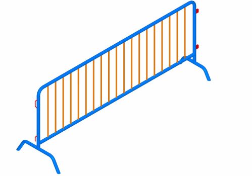 Мобильное ограждение (фан-барьер) 2500 мм d=38 мм (порошковая покраска)#2 Мобильное ограждение (фан-барьер) 2500 мм d=38 мм (порошковая покраска)#2