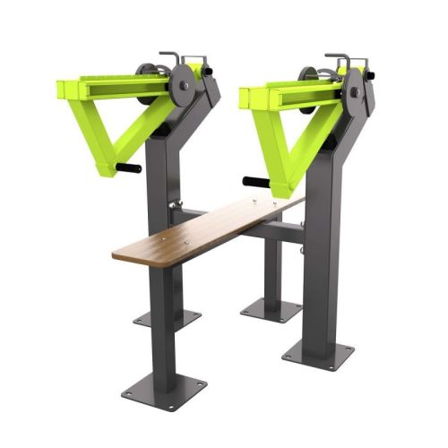 Уличный тренажер Жим лежа с переменной нагрузкой ZAVODSPORTA Power-1800 Уличный тренажер Жим лежа с переменной нагрузкой ZAVODSPORTA Power-1800