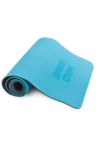 Коврик для йоги MADWAVE Yoga Mat TPE double layer 183х61х0,6 см (голубой)#2