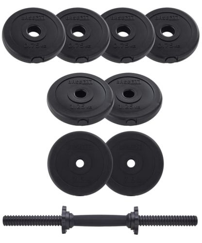 Гантель разборная пластиковая BASEFIT DB-717 11,5 кг#2