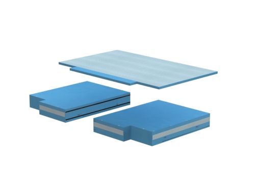 Зона приземления для прыжков в высоту 6х3х0,6м ЭКСПЕРТ (с вырезами, антишиповочный мат) ЗПВ-6#6