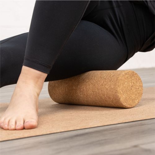 Массажный ролик MYGA Cork Massage Roller 30х10 см (пробка)#6