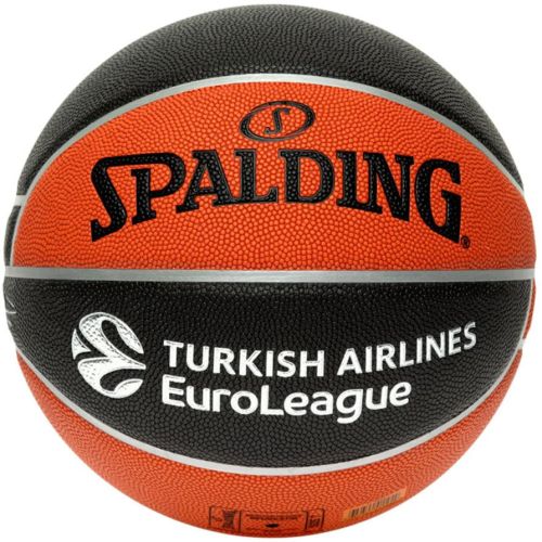 Мяч баскетбольный SPALDING TF-500 Excel Euroleague №7 (ПУ) коричнево-черный Мяч баскетбольный SPALDING TF-500 Excel Euroleague №7 (ПУ) коричнево-черный