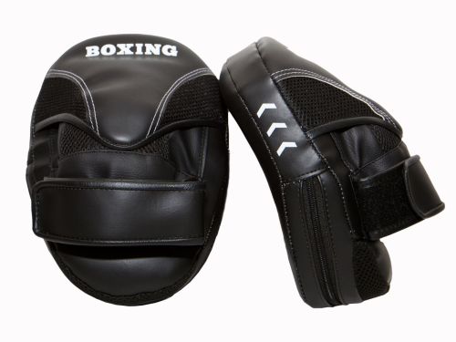 Лапы боксерские изогнутые BOXING ЛПКЭБ 19х23 см#2