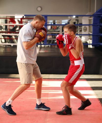 Перчатки боксерские INSANE MARS IN22-BG100 (ПУ) красный#4