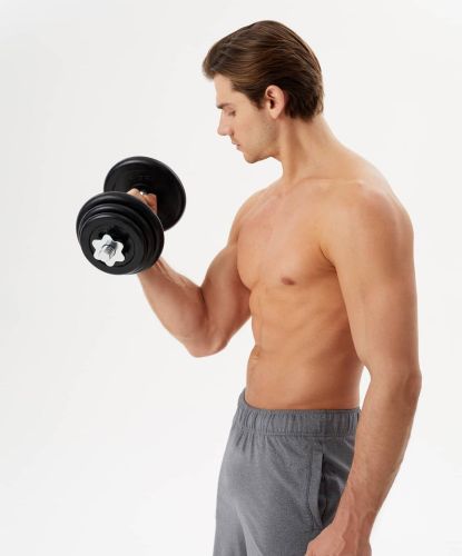 Гантель разборная обрезиненная STARFIT DB-716 10 кг#6 Гантель разборная обрезиненная STARFIT DB-716 10 кг#6