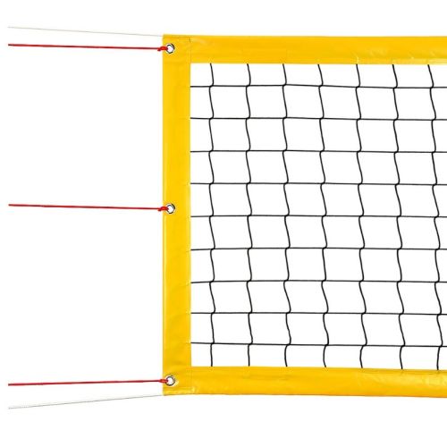Сетка для пляжн. волейбола 8,5х1 м d=4 мм (обшит с 4-х сторон, желтая)