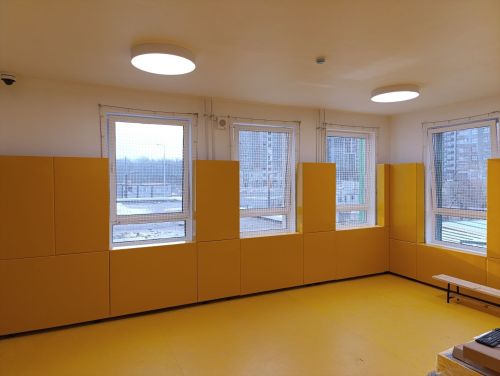 Стеновой протектор ОГНЕСТОЙКИЙ 50 мм (ПВХ-материал, ОСП, ППЭ 30 кг/м3, заключение МЧС РФ) СПГ1-16#11