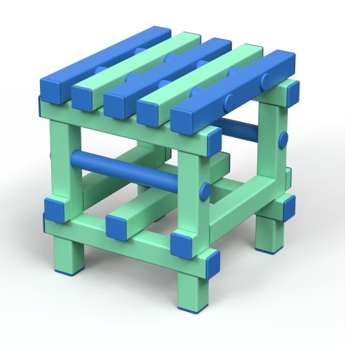 Табурет пластиковый 420х420х450 мм#2 Табурет пластиковый 420х420х450 мм#2
